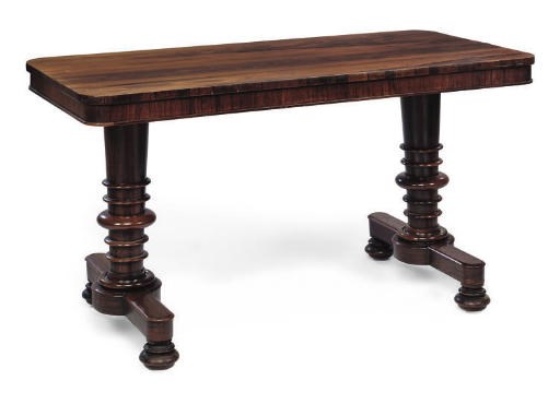 A WILLIAM IV ROSEWOOD WRITING TABLE