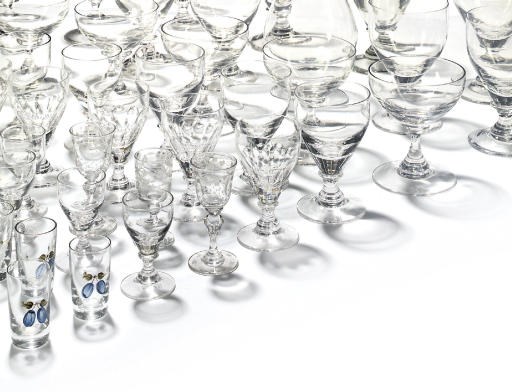 A LARGE QUANTITY OF DOMESTIC GLASSWARE