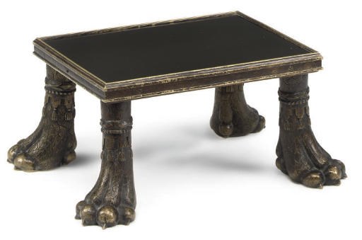 A BRASS LOW STAND