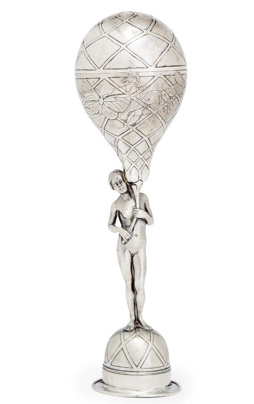 A GERMAN SILVER STANDING CUP AND COVER