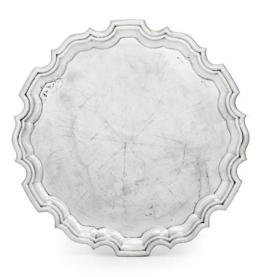 A GEORGE V SILVER SALVER