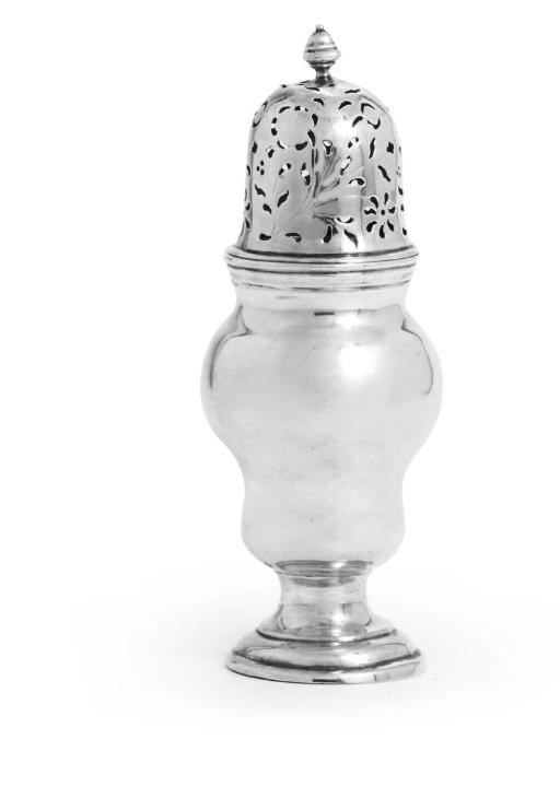 A GERMAN SILVER CASTER