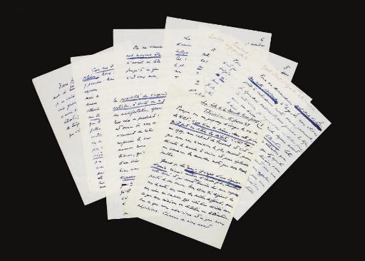 SCHLUMBERGER, Jean (1877-1968). Le Rôle de la Nouvelle Revue française. Manuscrit autographe. Février 1964.