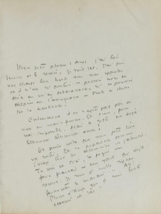 SAINT-EXUPÉRY, Antoine de (1900-1944). Vol sur Arras. Tapuscrit original. S.d. [vers 1941].