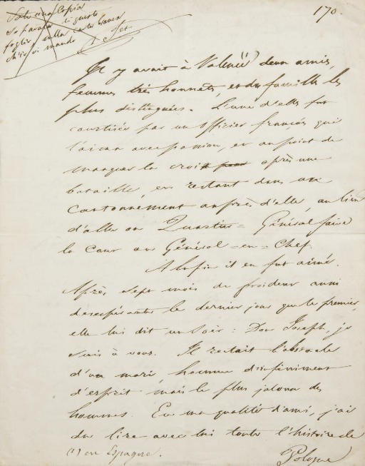 STENDHAL, Henri Beyle dit (1783-1842). Manuscrit autographe, non signé.