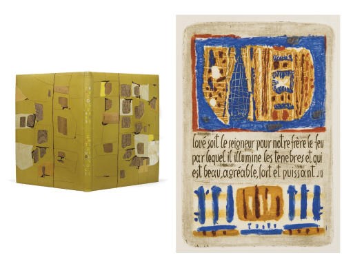 [BISSIÈRE] -- FRANÇOIS D'ASSISE, saint (vers 1181-1226). Cantique à notre frère Soleil. Paris: Jeanne Bucher, 1953-1954.
