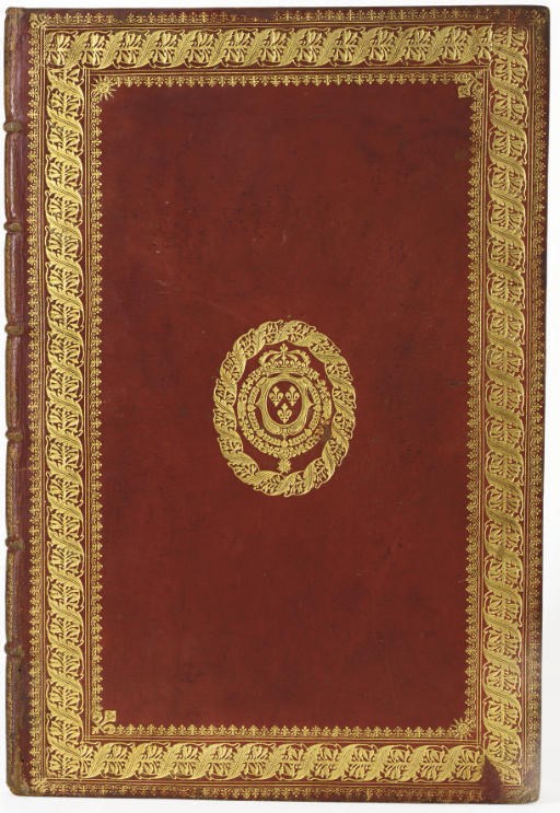 [CABINET DU ROI] -- Les Plaisirs de l'Isle enchantée; course de bague; collation ornée de machines; comédie, meslée de danse et de musique; ballet du palais d'Alcine; feu d'artifice: et autres festes galantes et magnifiques, faites par le Roy à Versailles, le VII. may M. DC. LXIV. et continuées plusieurs autres jours. Paris: Imprimerie Royale, 1673. [Suivi de:] --FELIBIEN, André (1619-1695). Les Divertissemens de Versailles donnez par le Roy à toute sa Cour au retour de la conqueste de la Franche-Comté en l'année M. DC. LXXIV. Paris: Imprimerie Royale, 1676.