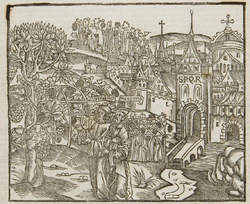 VIRGILE, Publius Vergilius Maro (70-19 av. J.-C.). Opera. -Commentariis... Christophori Landini, Augustini Dathi, & Philippi Beroaldi. Venise: Giunta, mars 1544.