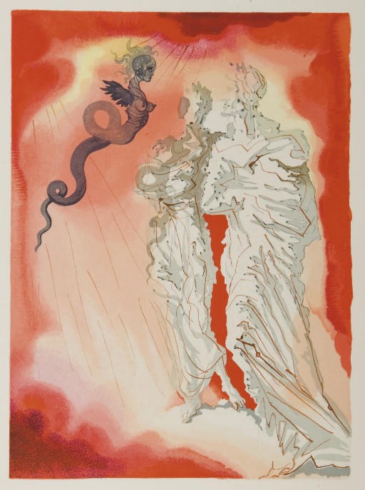 [DALI] -- DANTE ALIGHIERI (1265-1321). La Divine comédie. Enfer - Purgatoire - Paradis. Traduction de Julien Brizeux. Paris: Les Heures claires, avril 1959 - 23 novembre 1963.