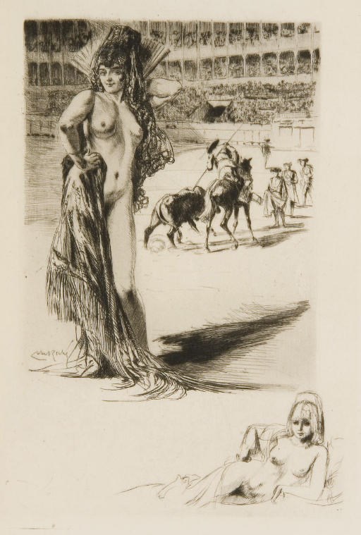 [LOBEL-RICHE] -- REBOUX, Paul (1877-1963). La Maison de danses. Roman. Illustré de pointes sèches par Lobel-Riche. Paris: pour le compte des auteurs, 1928.