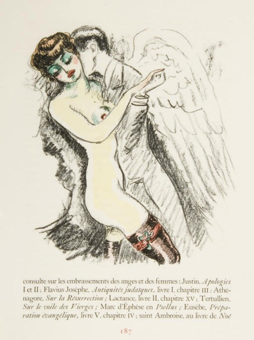 [VAN DONGEN] -- FRANCE, Anatole (1844-1924). La Révolte des Anges. Lithographies originales en couleurs de Van Dongen. Paris: Scripta et Picta, 1951.