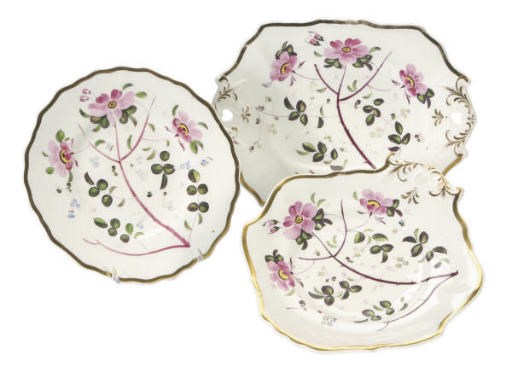 TWO ENGLISH PORCELAIN PART SERVICES,