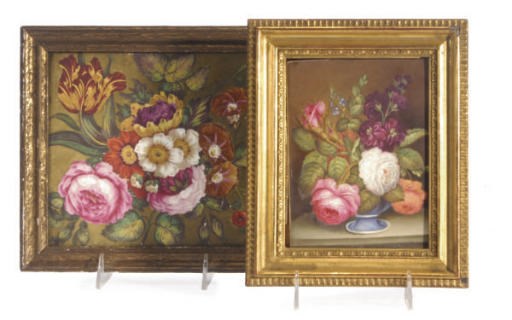 TWO PAIRS OF CONTINENTAL PORCELAIN PLAQUES,