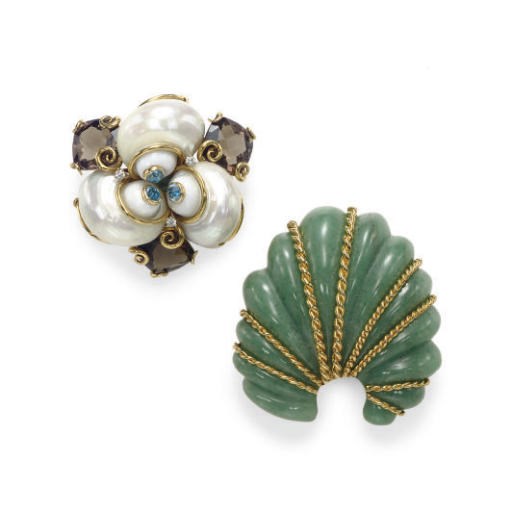 A GROUP OF MULTI-GEM, DIAMOND AND 18K GOLD JEWELRY, BY SEAMAN SCHEPPS