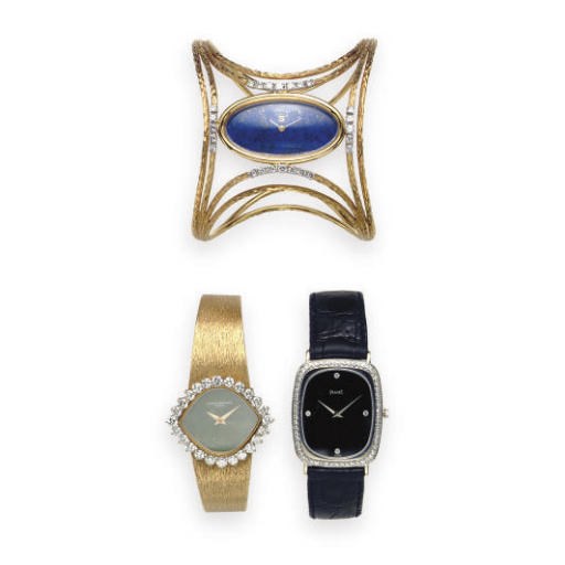 A GROUP OF 18K GOLD WRISTWATCHES