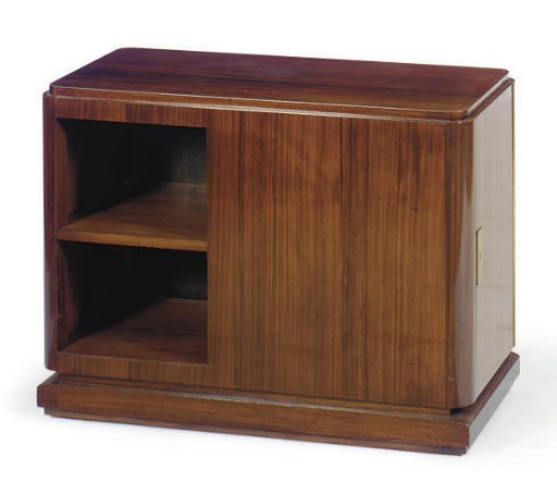 A ROSEWOOD SIDE CABINET**,