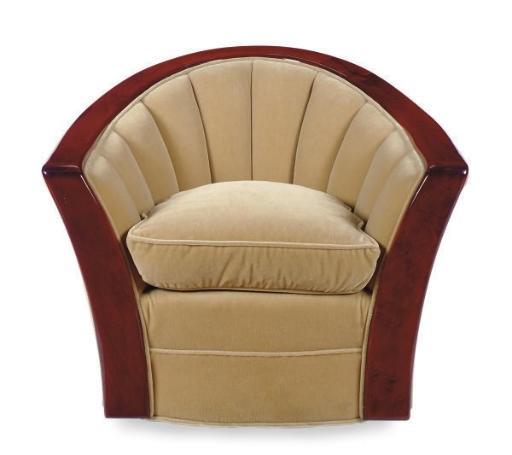 A SET OF FOUR VELVET UPHOLSTERED CLUB CHAIRS,