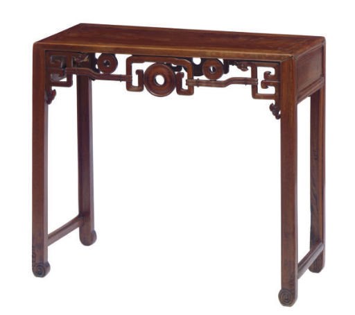 A CHINESE HARDWOOD SIDE TABLE,