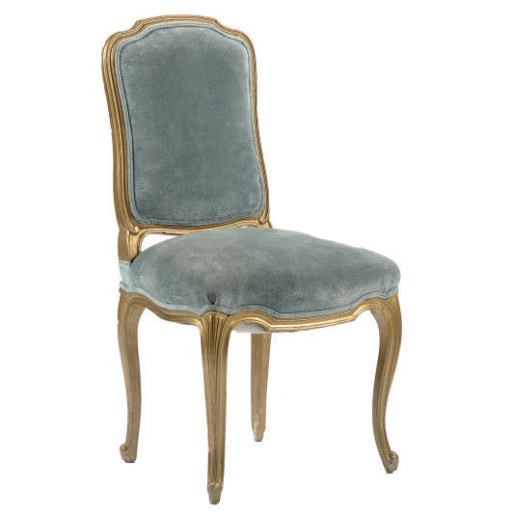 A SET OF THREE FRENCH GILTWOOD CHAISES,