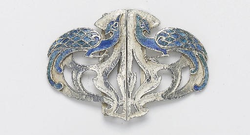 LIBERTY & CO.; PEACOCKS BUCKLE