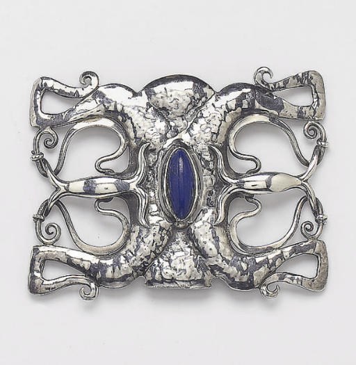 OLIVER BAKER FOR LIBERTY & CO.; BUCKLE