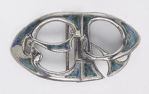 ARCHIBALD KNOX FOR LIBERTY & CO.; COMMEMORATIVE BUCKLE