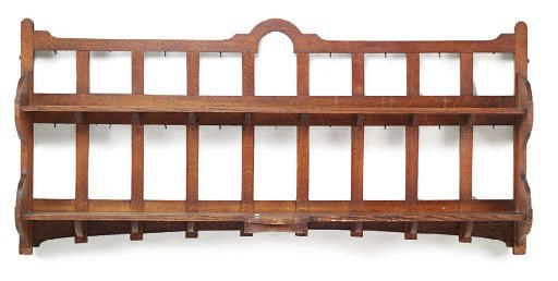 HEAL'S, ATTRIBUTED TO; HANGING PLATE RACK