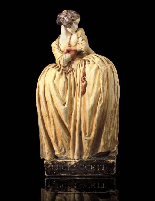 AGATHA WALKER; LUCY LOCKIT FIGURE FROM THE BEGGAR'S OPERA