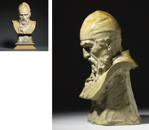 A rare ceramic bust of Ivan the Terrible