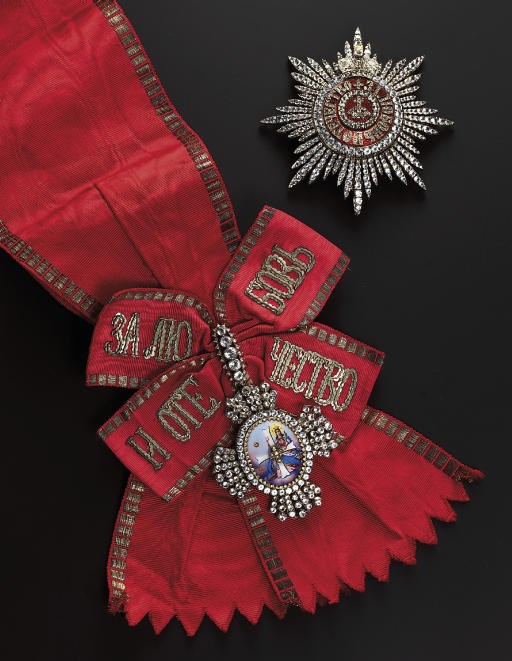 A full set of insignia of the Grand Cross of the Order of St. Catherine