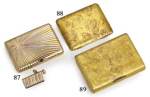 A jewelled samorodok cigarette-case