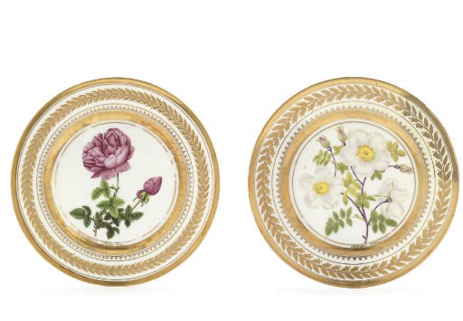 Two porcelain plates