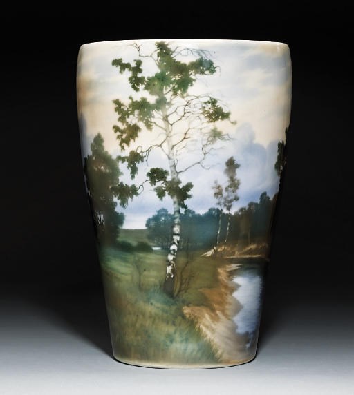 A large porcelain vase