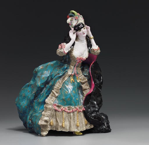 A rare porcelain figure