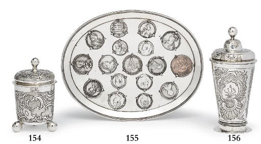 A silver tray
