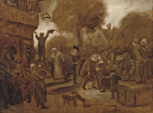 Attributed to Jan Havickz. Steen (Leiden 1641-1676)