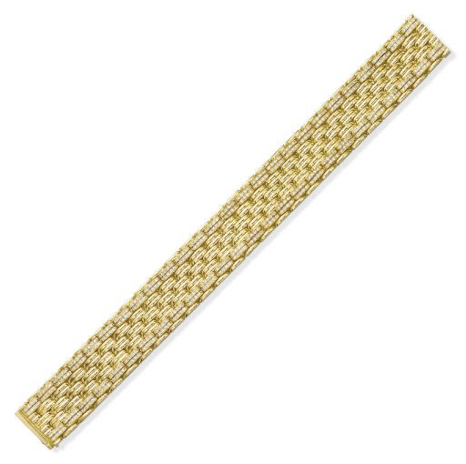 A GOLD AND DIAMOND BRACELET, BY BOUCHERON