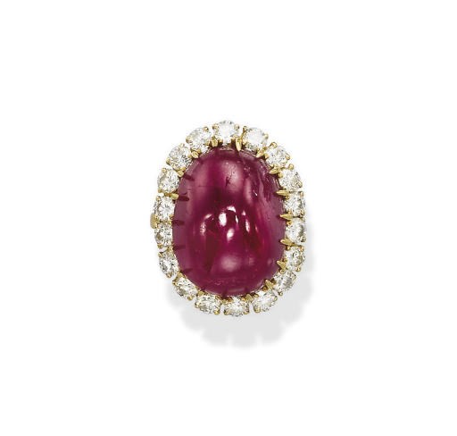 A RUBY AND DIAMOND RING, BY VAN CLEEF & ARPELS