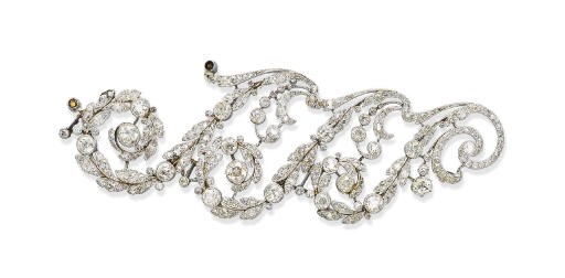 A BELLE EPOQUE DIAMOND TIARA SECTION