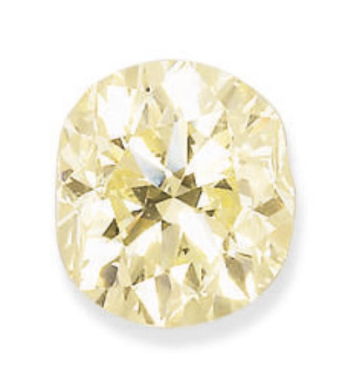 AN UNMOUNTED COLOURED DIAMOND