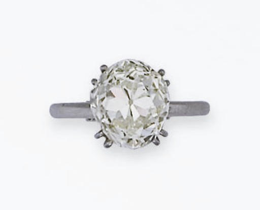 BAGUE SOLITAIRE DIAMANT, PAR CHAUMET