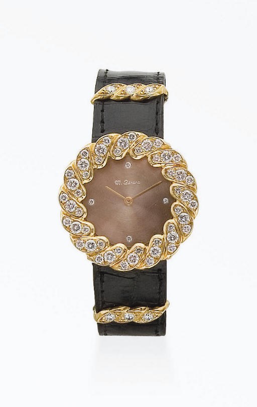 MONTRE BRACELET DE DAME DIAMANTS, PAR GERARD