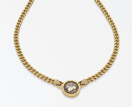 COLLIER MEDAILLE EN OR, PAR BULGARI