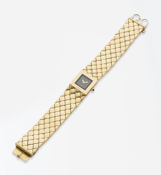 MONTRE BRACELET DE DAME EN OR, PAR CHANEL