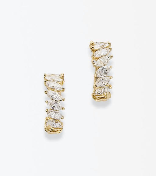 PAIRE DE CREOLES DIAMANTS