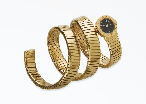 MONTRE BRACELET DE DAME EN OR, PAR BULGARI