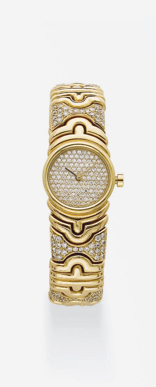 MONTRE BRACELET DE DAME "PARENTESI" DIAMANTS, PAR BULGARI
