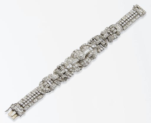 BRACELET ART DECO DIAMANTS