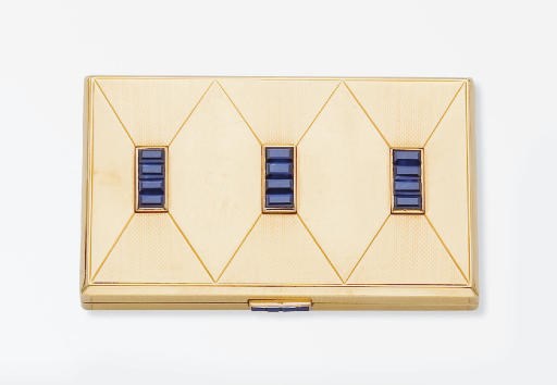 NECESSAIRE ART DECO SAPHIRS, PAR VAN CLEEF & ARPELS
