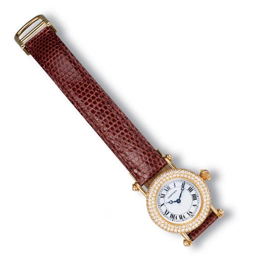 A LADY'S 18K GOLD AND DIAMOND 'DIABOLO' WRISTWATCH, BY CARTIER